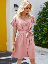 vestido de verano de color liso